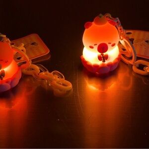 Cute Capybara Light Keychain 2pack